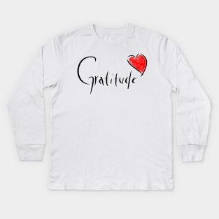 Gratitude Kids Long Sleeve T-Shirt